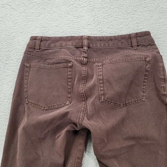 Chaps Jeans Womens 2P Brown Petite Straight Leg Comfort Casual Low Rise Pocket - Picture 5 of 13